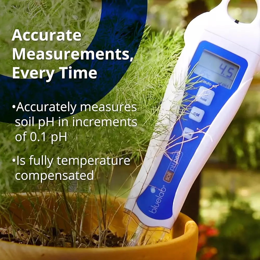 Bluelab PENSOILPH Soil Tester pH Pen 1.5 V LED Display