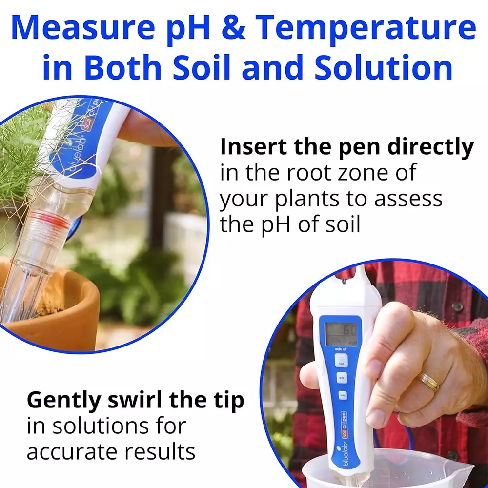 Bluelab PENSOILPH Soil Tester pH Pen 1.5 V LED Display