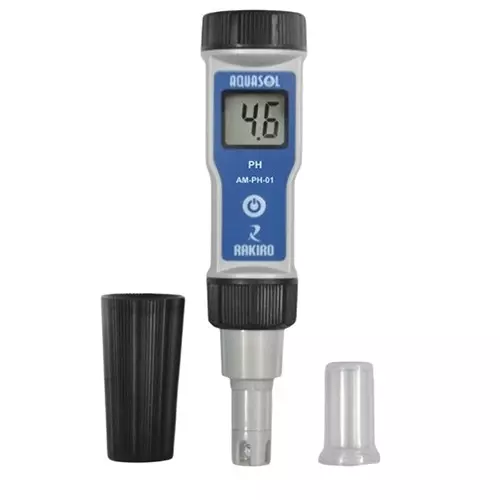 AQUASOL DIGITAL Handheld pH Meter 0-14 Measuring Range 3-Digit Display 0.1 pH Resolution, AM-PH-01