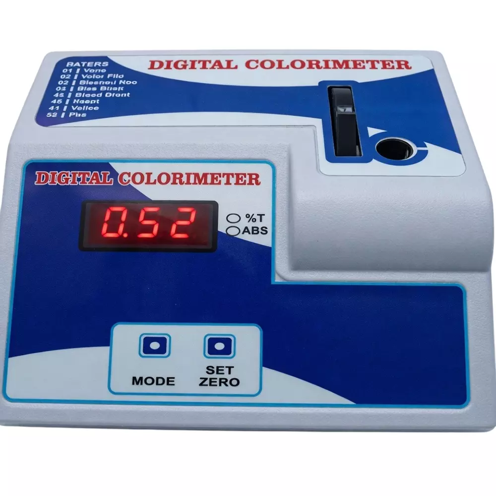 Zesco India Digital Photo Colorimeter 0-1.99 Abs. Absorbance and 1% 0.01 Abs. Resolution for Laboratories, ZESCO-PC-031