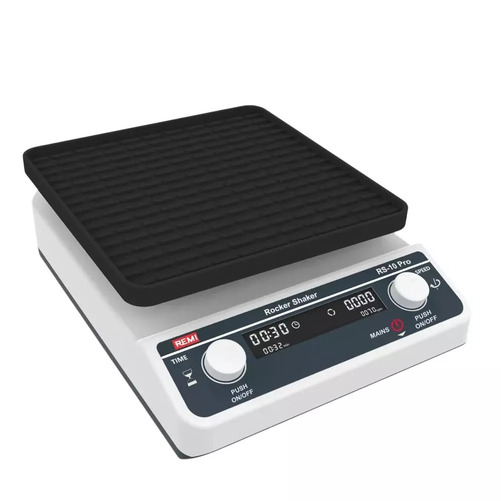 REMI Rocker Shaker with Geared Motor, 10-80 rpm Speed and 2 Kg Maximum Load Capacity, RS-10 Pro