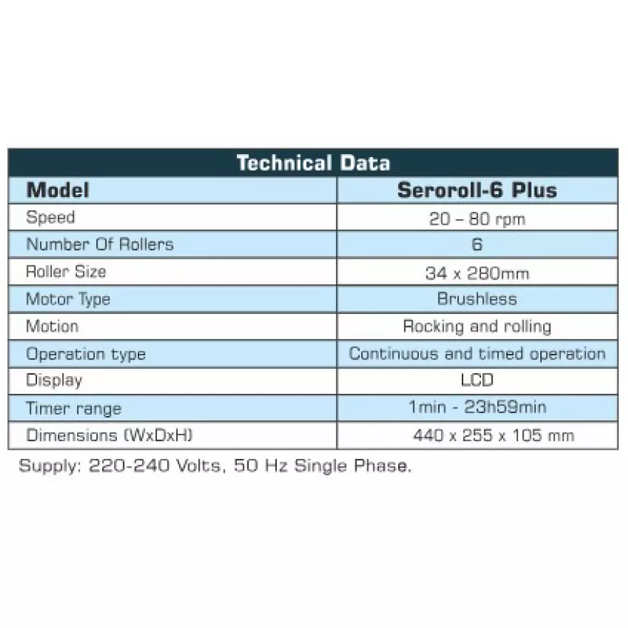 remi-tube-roller-mixer-with-brushless-motor-20-80-rpm-speed-and-6-rollers-of-size-34x280-mm-seroroll-6-plus