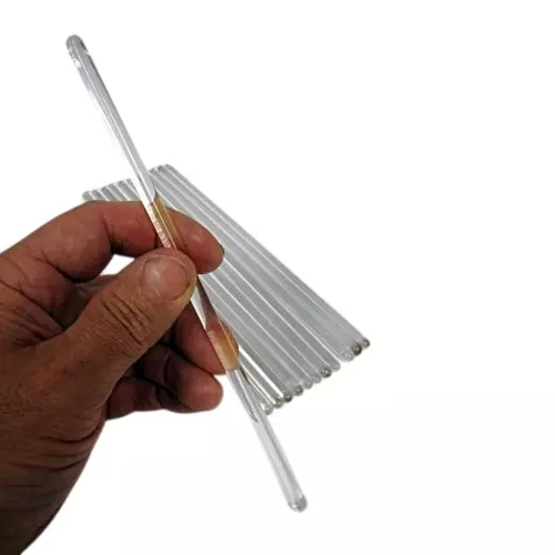 WKM Borosilicate Glass Stirring Rod for Chemistry Labs (Pack of 12 Pcs)