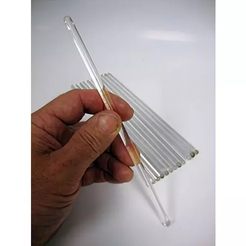 WKM 6 x 250 mm Flint Glass Stirring Rod KT55RT (Pack of 12 Pcs)