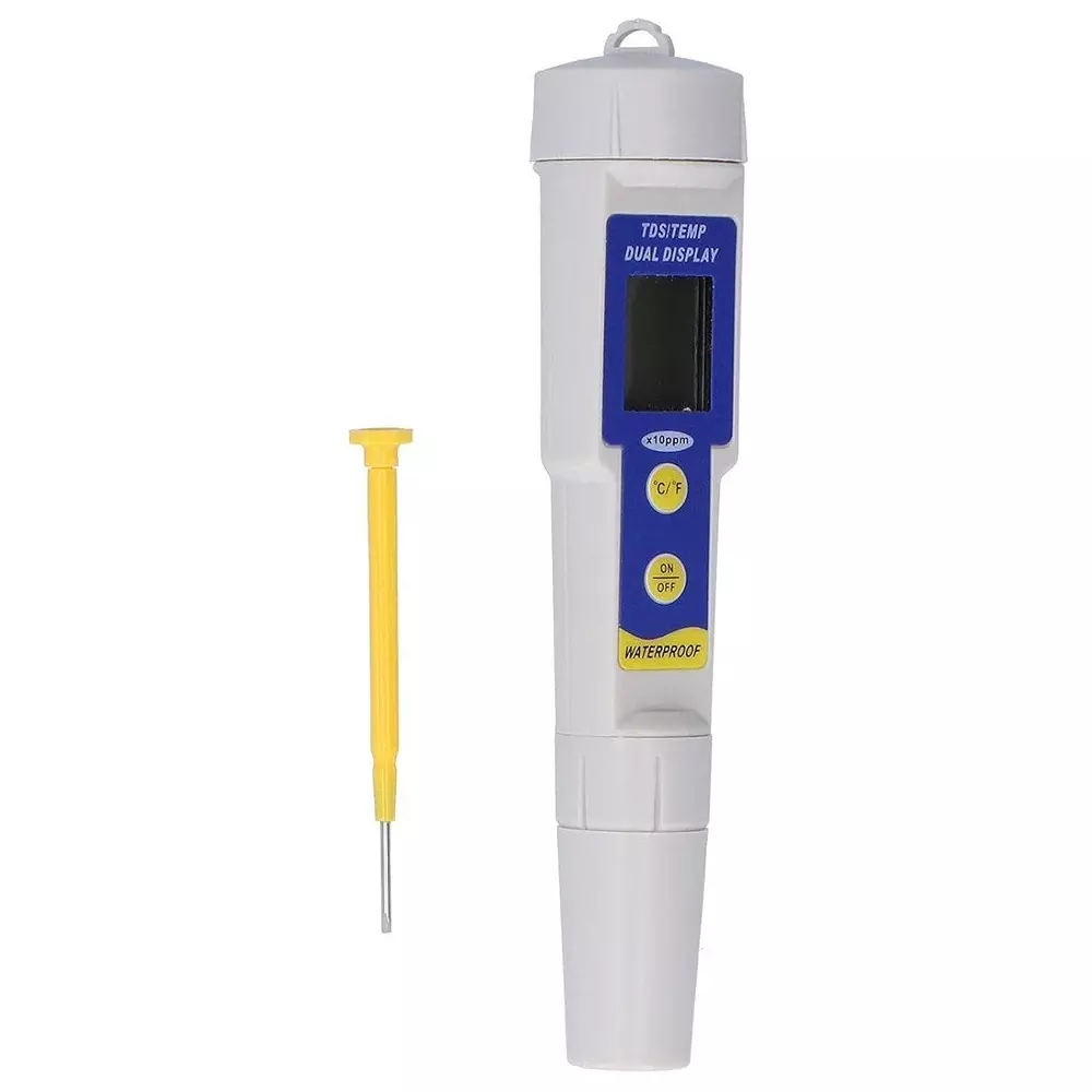 KERRO TDS Temperature Meter with 0 - 19990 ppm, -50 °C - 70 °C Measurement Range and ±2 FS, ±1°C Accuracy, Tds-035
