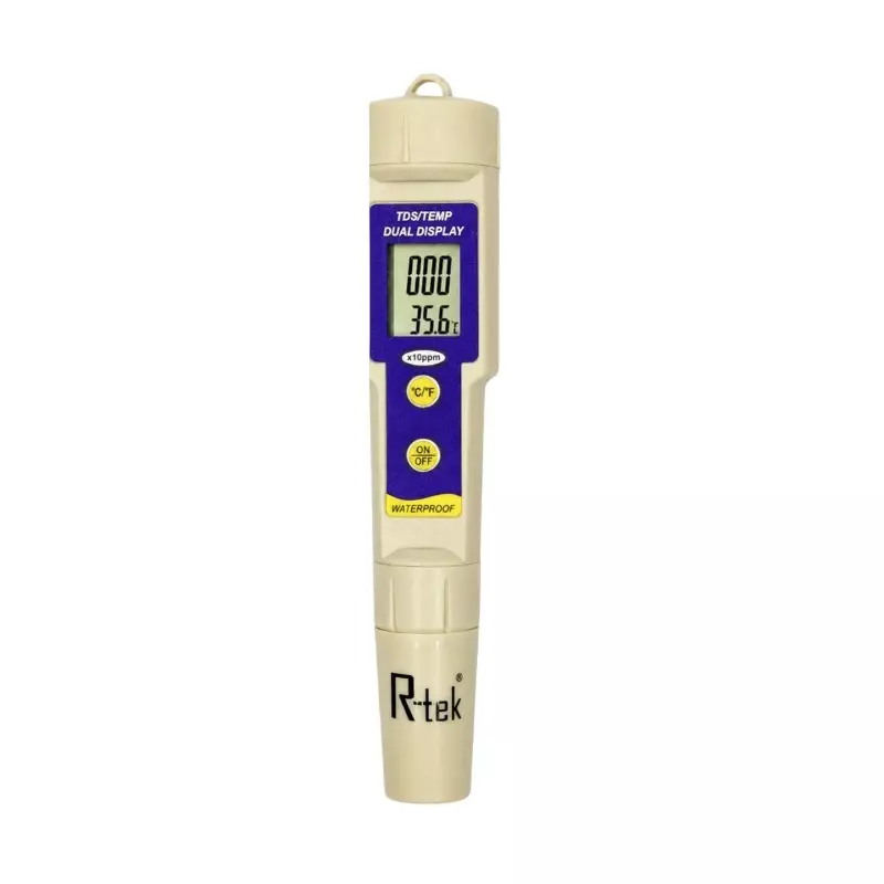 R-Tek TDS Meter 0°C–50°C Temperature Range, TDS-1396