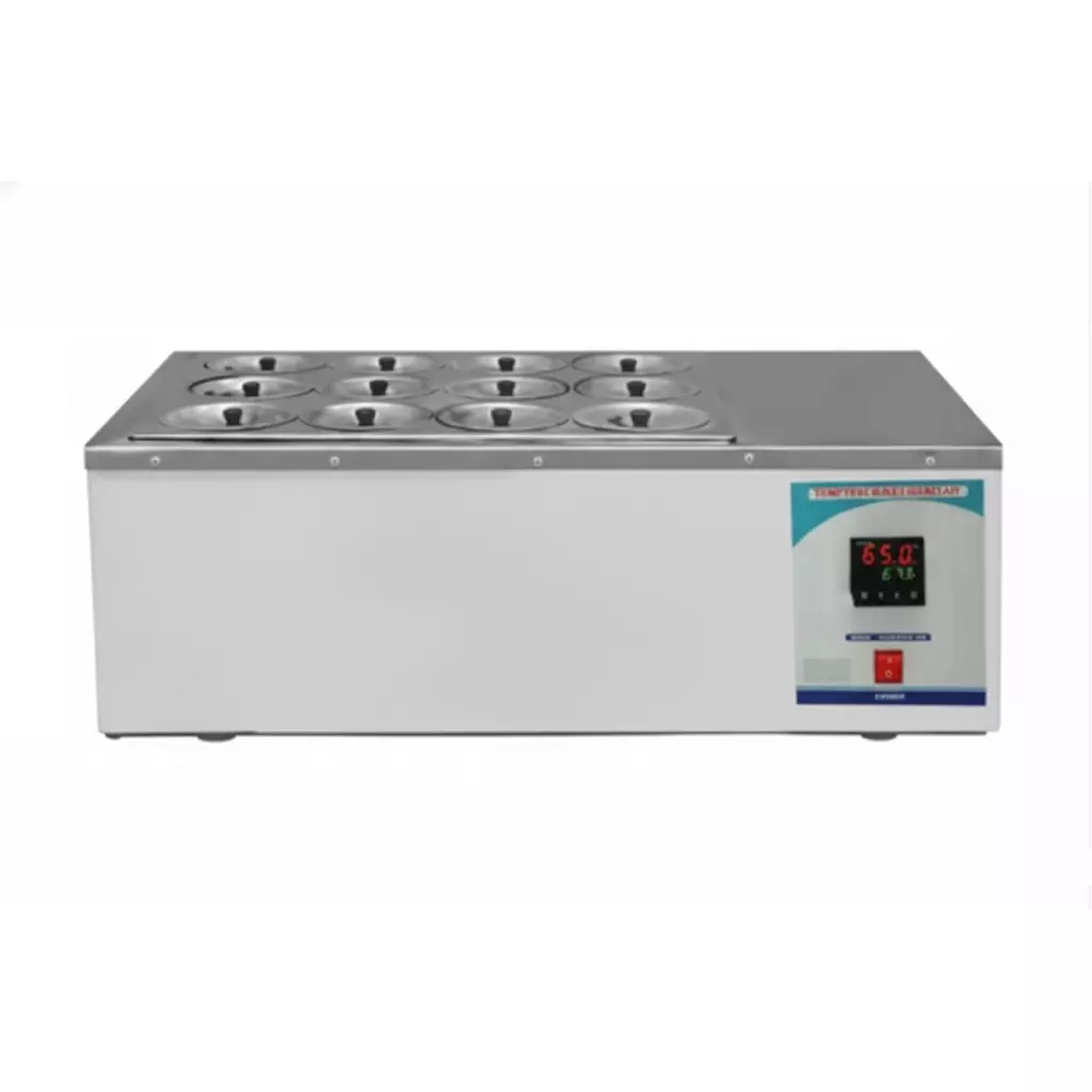 KRISK Water Bath Microprocessor Based PID Temperature Controller Mild Steel Body Powder Coated Finish and Glass Wool Insulation, KRI/SEI/ 1105