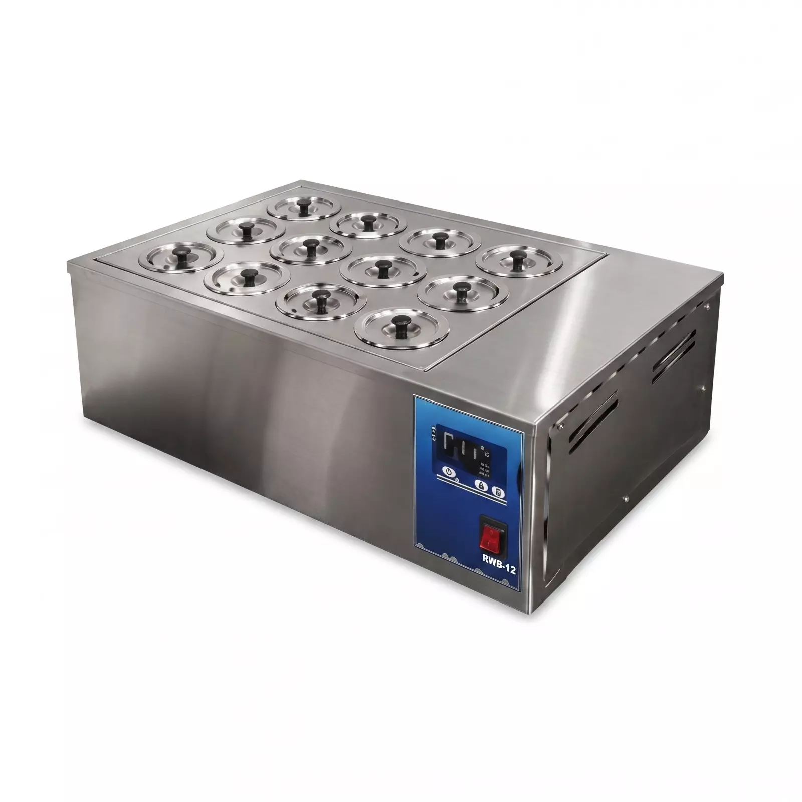 REMI 28 L Water Bath With 12 Holes, 3000 W Heating Power and Digital Display, RWB 12