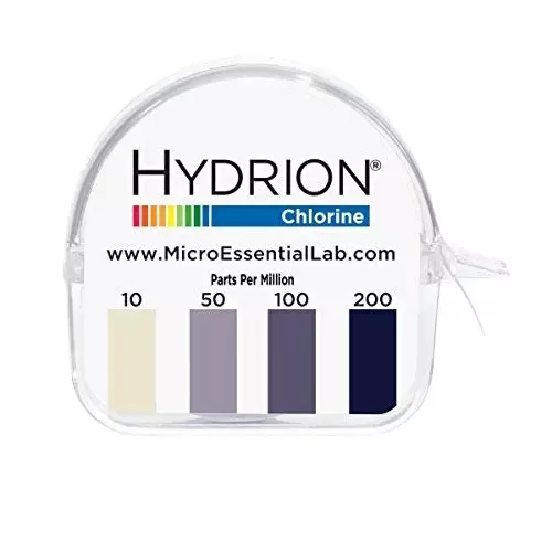 Hydrion Chlorine Test Strip 10 - 200 PPM Measurement Range, ‎XL-CTS04