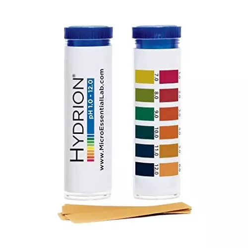 Hydrion Hydrion pH Strips 1 - 12 pH Measurement Range, 0638G89CS