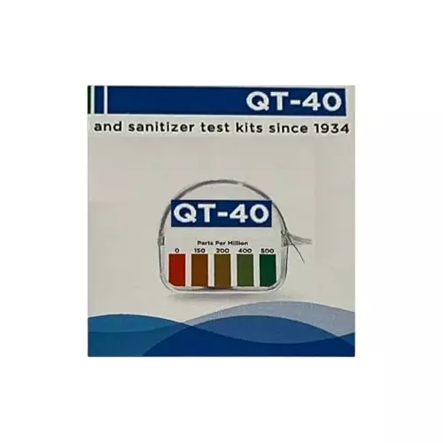 Hydrion Quaternary Sanitizer Test Tape 0 - 500 PPM Measurement Range, QT-40