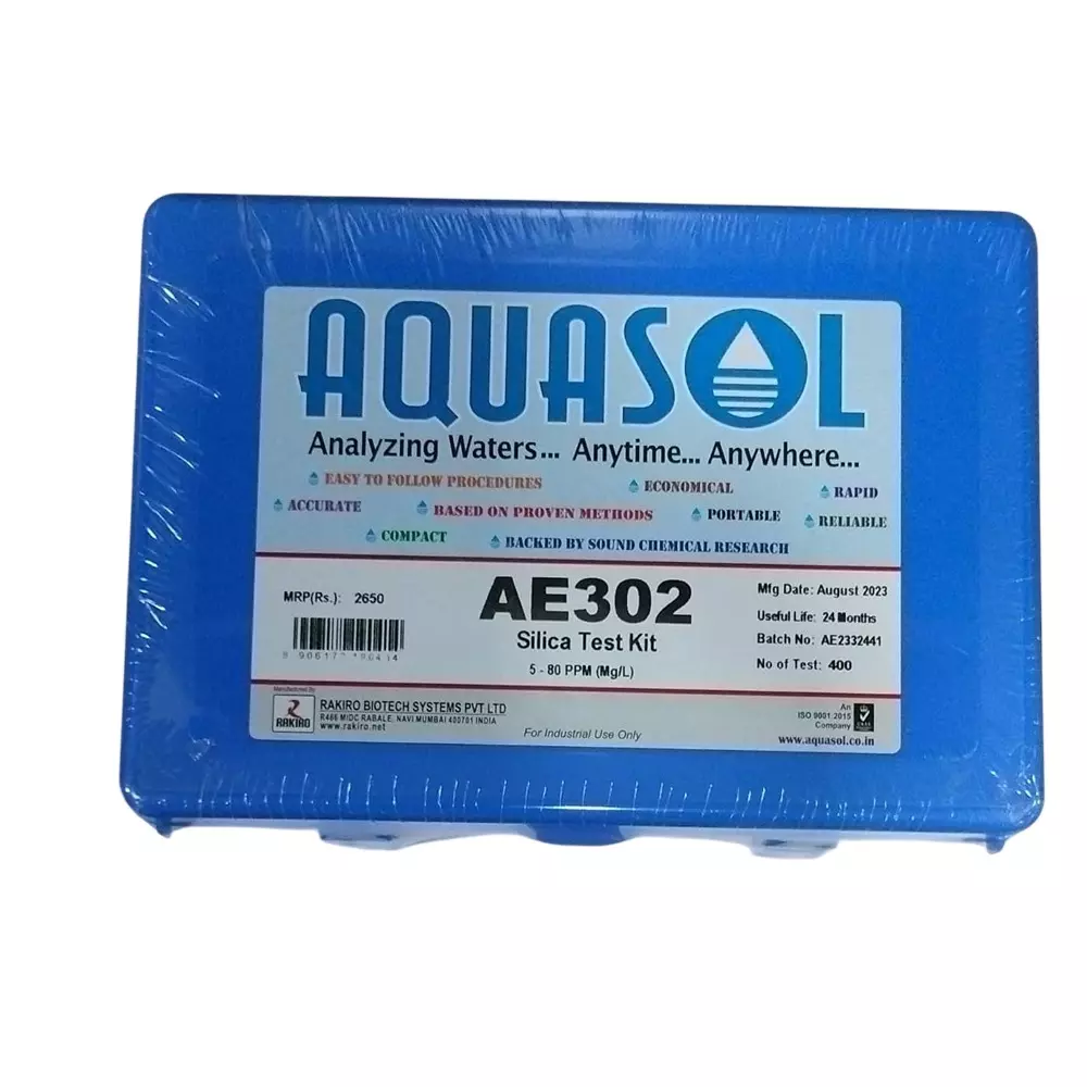 Aquasol 400 Tests Silica Test Kit 5-80 mg/L Range for Laboratories