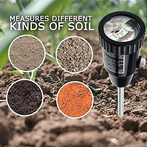 KERRO Soil pH and Moisture Tester with 3-8 pH Measurement Range and ± 0.2 pH Accuracy, DM-15