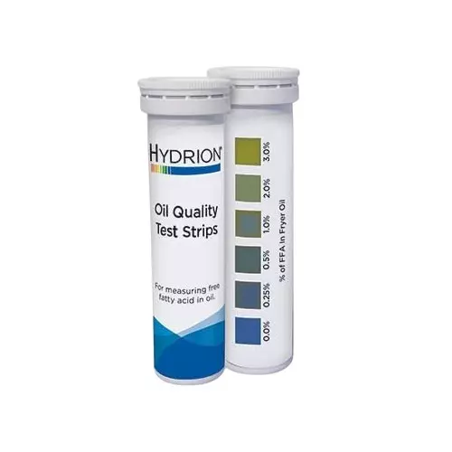 Hydrion Oil Quality Test Strip 0 to 3% FFA Measurement Range 50 Strips, FFA0030