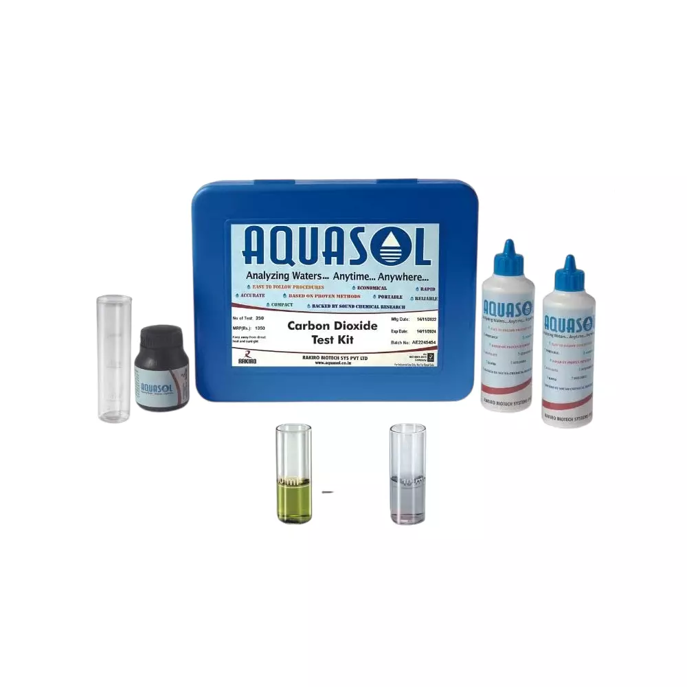 Aquasol Carbon Dioxide Test Kit 2-40, 10-200 mg/L as CO2 Range for Laboratories, AQ-12