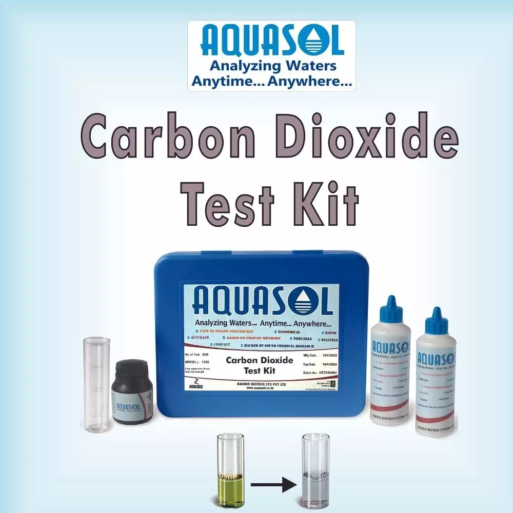 Aquasol Carbon Dioxide Test Kit 2-40, 10-200 mg/L as CO2 Range for Laboratories, AQ-12