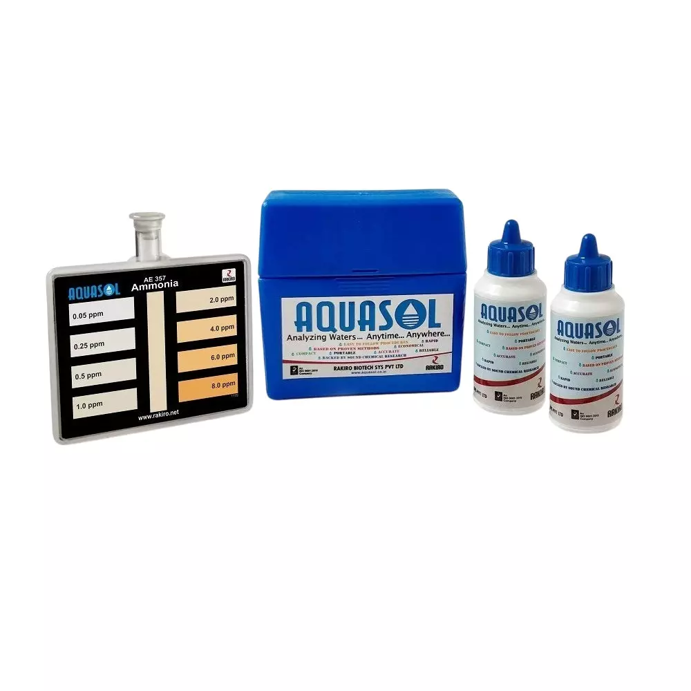 Aquasol Aquaculture Fresh Water Ammonia Test Kit 0.05-8 PPM Range for Laboratories, AE-357