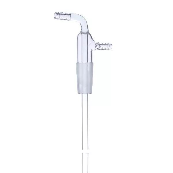 ABGIL ABG602 Borosilicate Glass Inletwith Hose Connection Adapter 150mm Steam Length Cone (B-19)