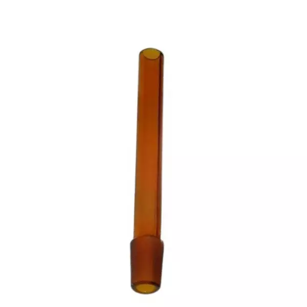 ABGIL Borosilicate Glass Ground Joint Plain Shank Amber Color, Single Cone Size B-24(24/29), Length 135 mm, ABG3451