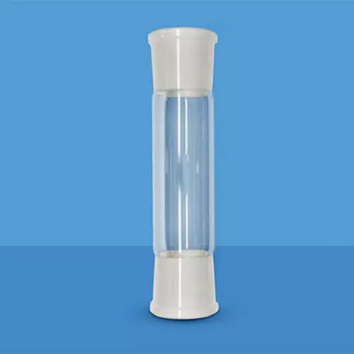 ABGIL Ground Joint Plain Shank Double Socket Both End B50 Transparent Borosilicate Glass Length 195 mm, GJ-T-429-09