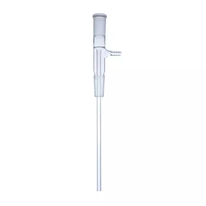 ABGIL Borosilicate Glass Adapter Vacuum Take-Off Inlet Long Stem B-10(10/19) Socket Size and B-10(10/19) Cone Size, ABG599