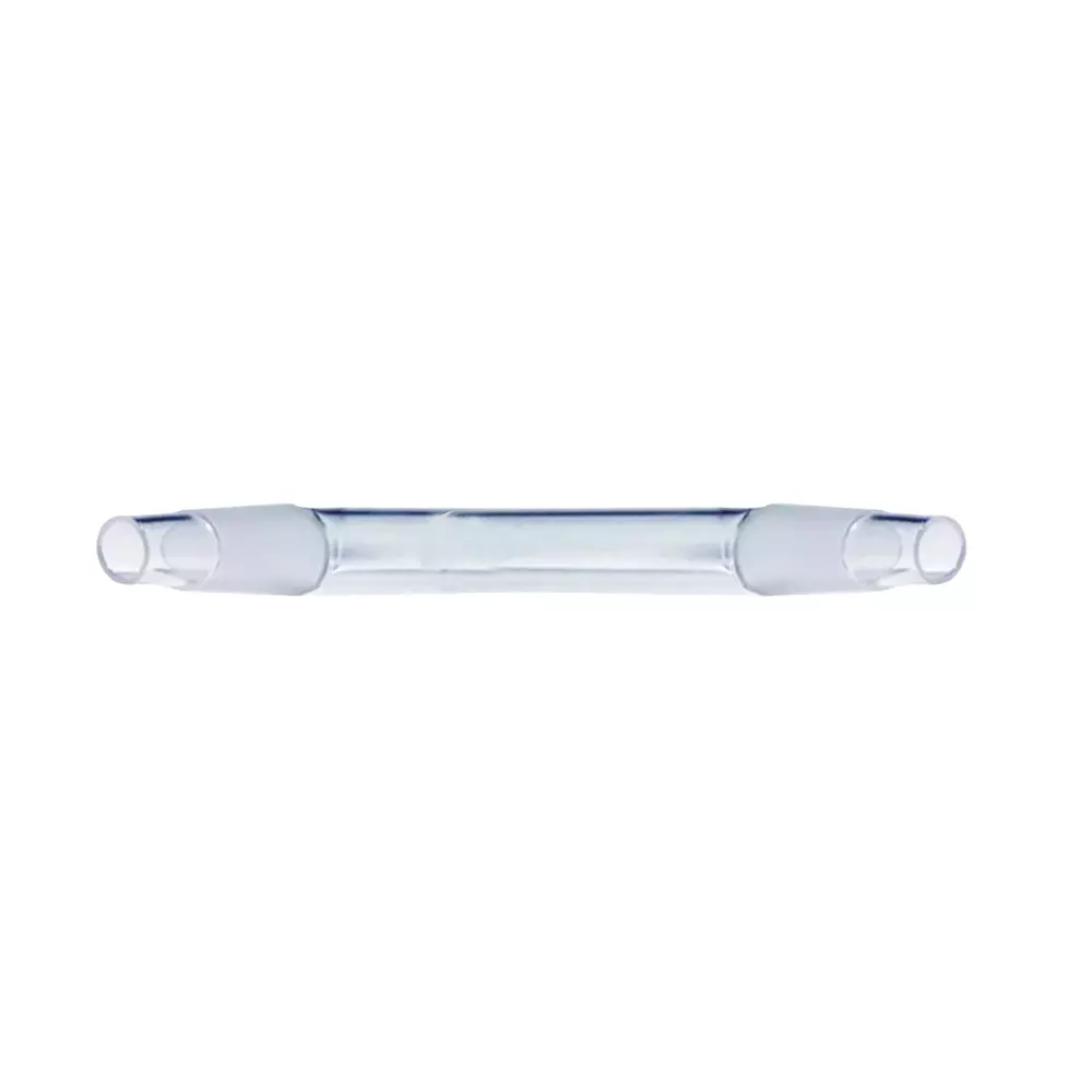 ABGIL Ground Joint Plain Shank Double Cone Long Tip Both End B10 Transparent Borosilicate Glass Length 125 mm, GJ-T-427-01