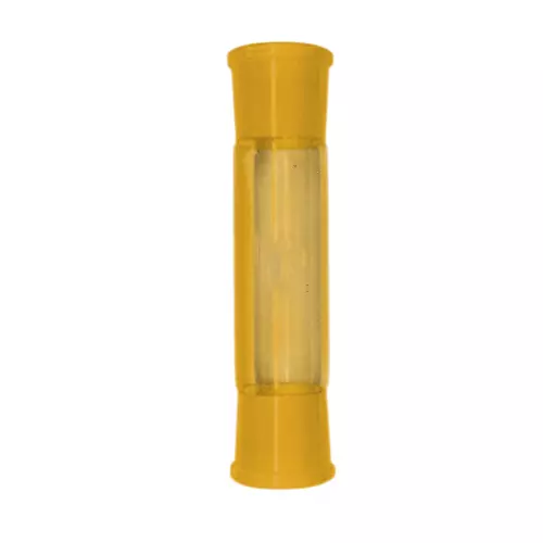 ABGIL Ground Joint Plain Shank Double Socket Both End B40 Amber Borosilicate Glass Length 185 mm, GJ-AC-429-07