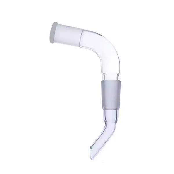 ABGIL Borosilicate Glass Adapter Receiver Sloping Delivery B-50(50/42) Socket Size and B-50(50/42) Cone Size, ABG387