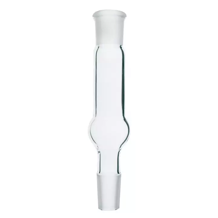 ABGIL Borosilicate Glass Adapter Drying Tube, Straight B-14(14/23) Socket Size and B-14(14/23) Cone Size, ABG360