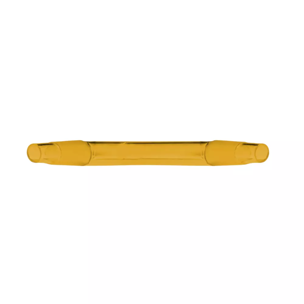 ABGIL Ground Joint Plain Shank Double Cone Long Tip Both End B34 Amber Borosilicate Glass Length 180 mm, GJ-AC-427-06