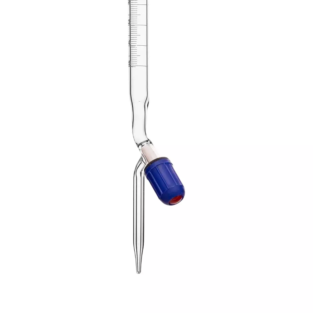 Supertek 100 ml QR Coded Burette Class A with Screw Type PTFE Needle Valve (Rotaflow) Stopcock, Individual Works Certificate, 77.103.0100QR (Pack of 4)