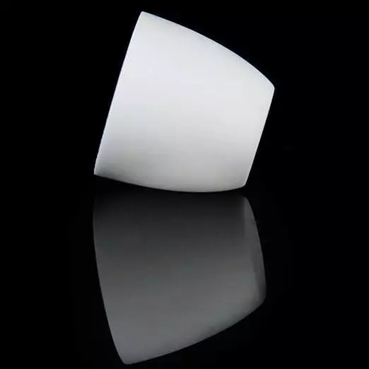 Bysafe 25 ml Alumina Crucible, High Temperature Resistant 1750°C, White Ceramic Body, 57-XY5Q-V4MY