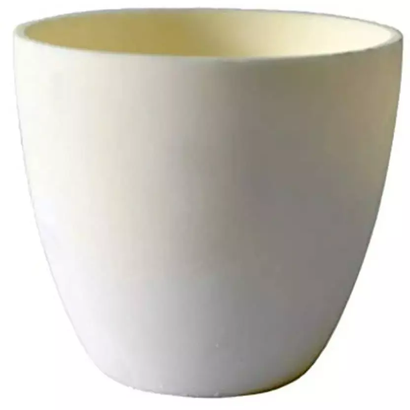 LARK Alumina Crucible 200 ml Capacity and 1750°C Temperature Rating for Laboratories, LAC-200
