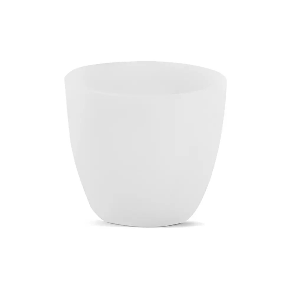 Bysafe 50 ml Alumina Crucible, High Temperature Resistant 1750°C, White Ceramic Body, KK-G3B9-W0LC