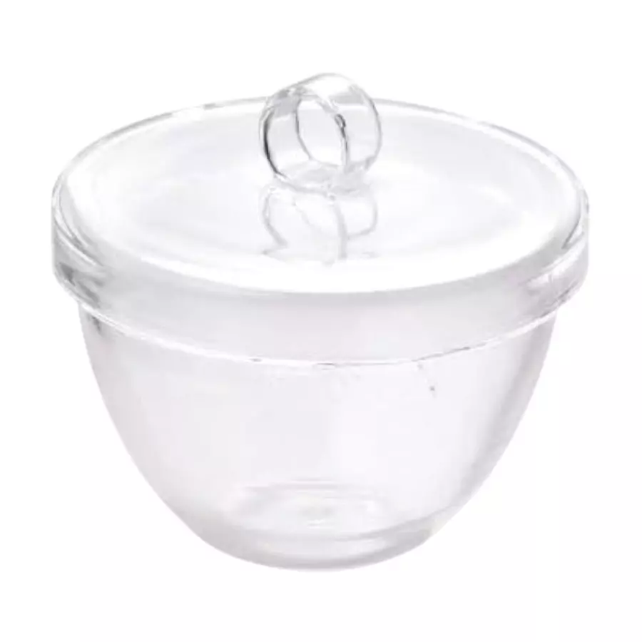 ABGIL Crucible with Lid Transparent Borosilicate Glass