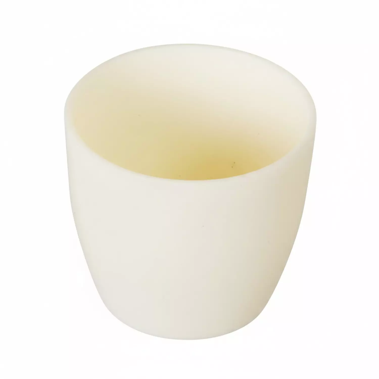 Acutek 500 ml Crucible White Color Alumina Body Indian Shape and 1700°C Withstanding Temperature, AC-500