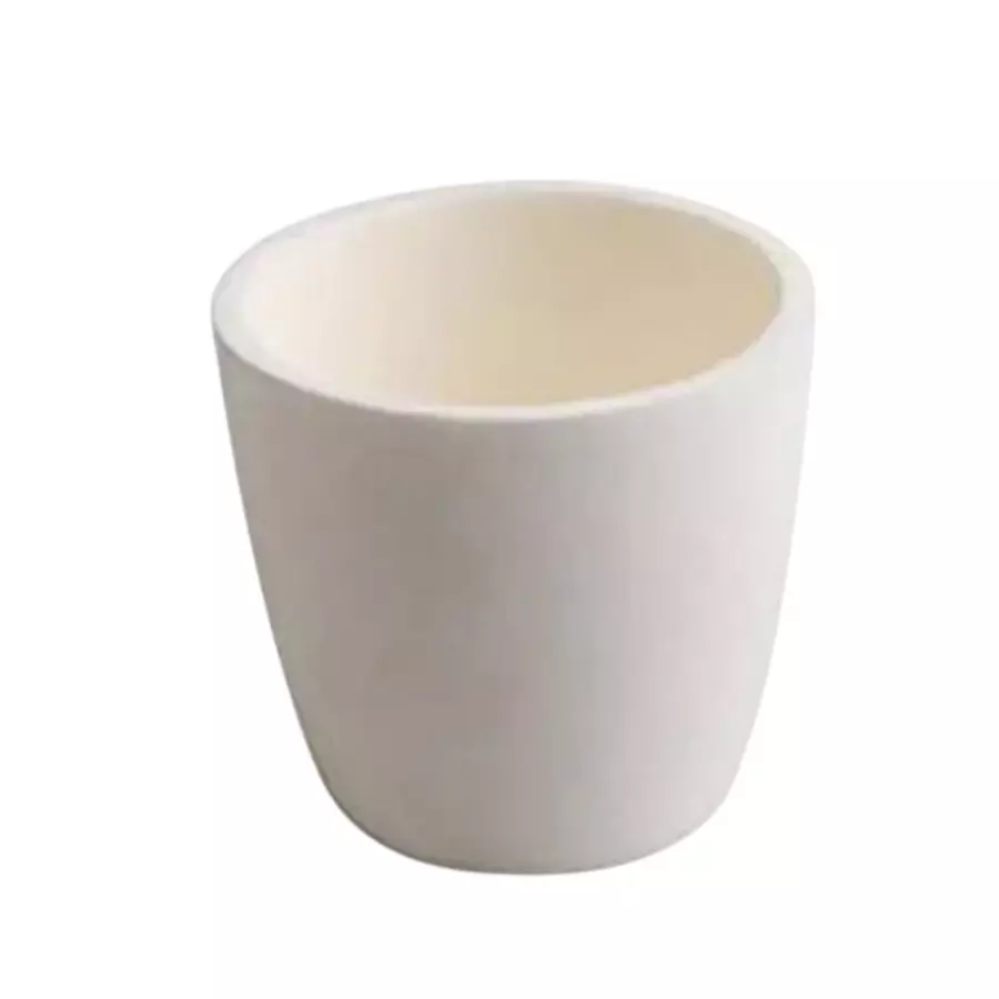KERRO Alumina Crucible with 500 ml Capacity and 1750°C Temperature in White Color Graphite, AC-500ml