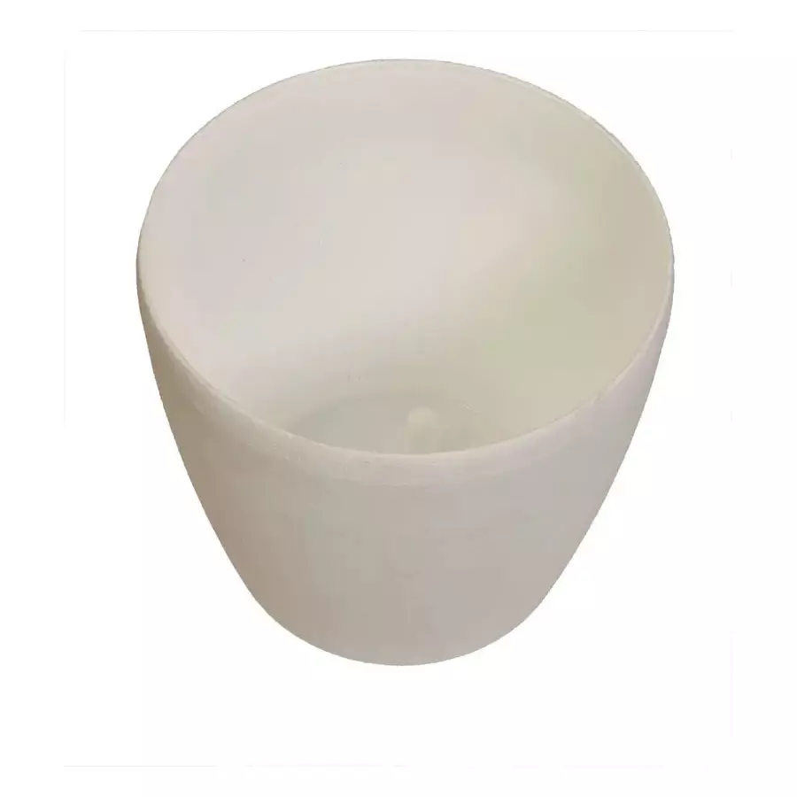 KERRO Alumina Crucible with 500 ml Capacity and 1750°C Temperature in White Color Graphite, AC-500ml
