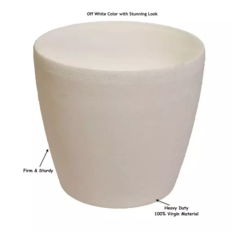 KERRO Alumina Crucible with 500 ml Capacity and 1750°C Temperature in White Color Graphite, AC-500ml