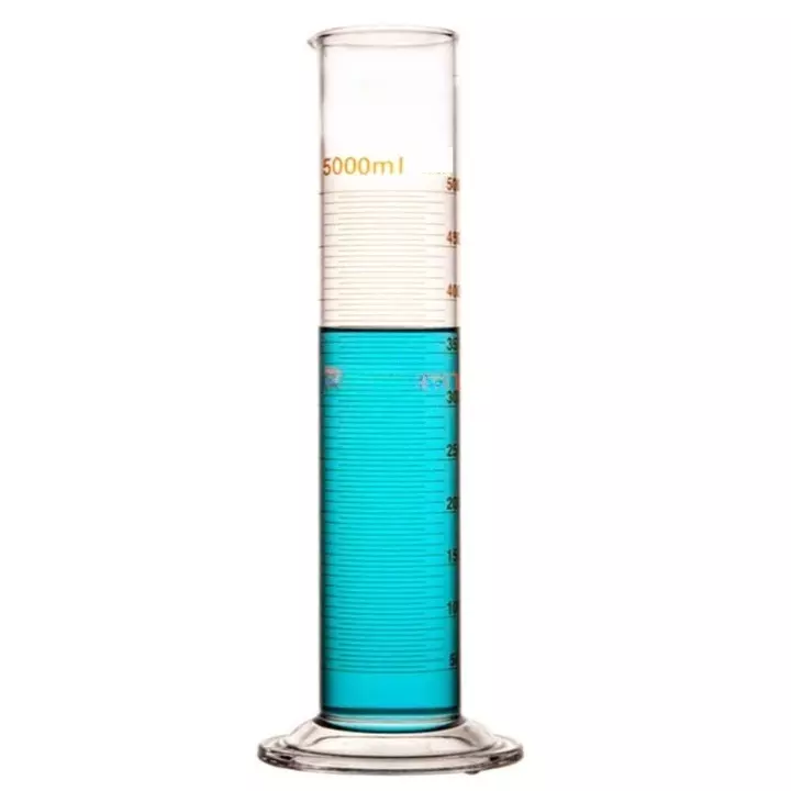 ABGIL Borosilicate Glass Round Base Graduated Measuring Cylinder 5000 ml Capacity, ABG1236
