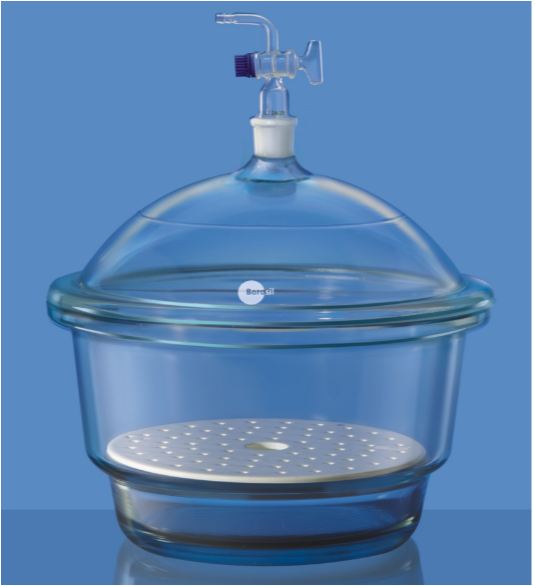 Buy Borosil 3083043 Desiccators with Vacuum, Stopcock With PTFE Spindle