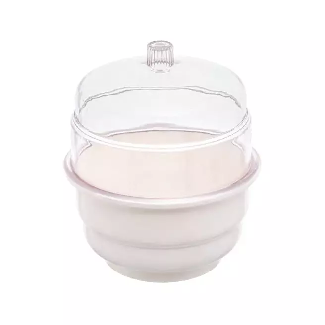 Supertek Plain Desiccator Clear and White PC/PP Body Size 10 inch (250 mm), SP-DP-03