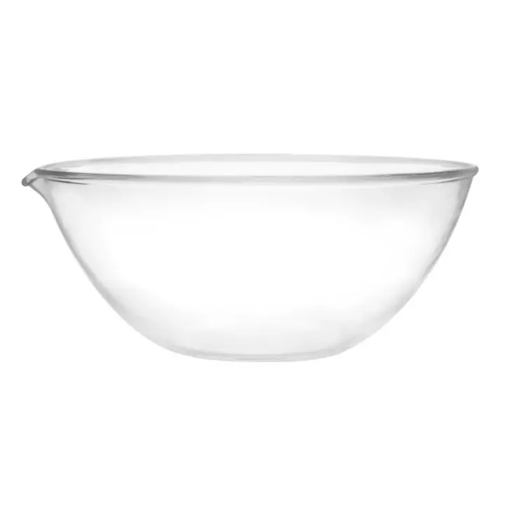 ABGIL Borosilicate Glass Flat Bottom Evaporating Dish With Pour Out, 600 ml Capacity, Approx, Outer Dia 150 mm, Height 80 mm, ABG1341