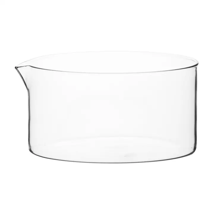 ABGIL Borosilicate Glass Crystallizing Dish with Spout 900 ml Capacity, 140 mm Dia and 75 mm Height, ABG1343