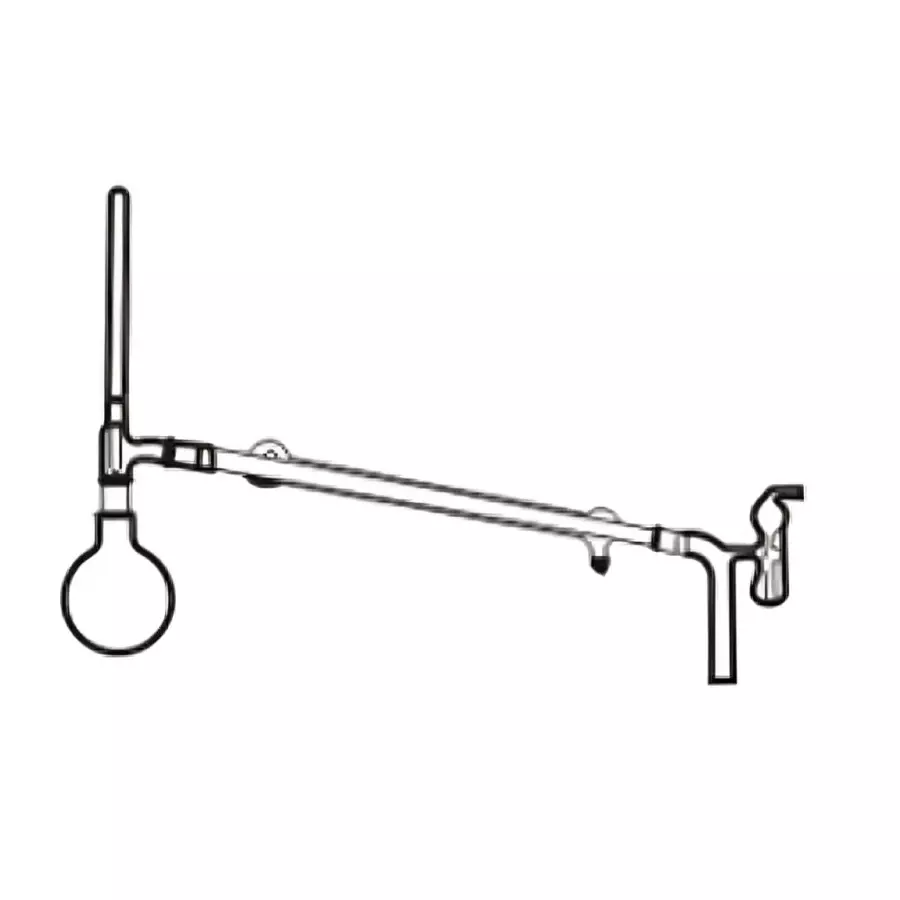 ABGIL Destructive Distillation Assembly with Round or Flat Bottom Flask Transparent Borosilicate Glass, DDA-263-01