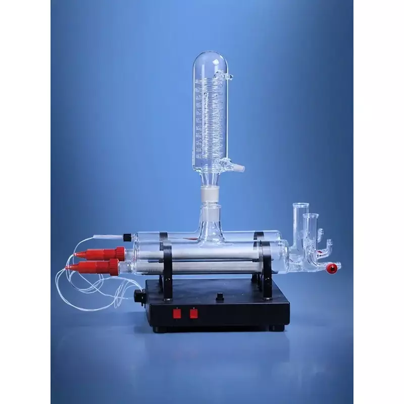 Glassco 4Ltr All Glass Single Stage Water Distillation Horizontal Model With Inbuilt Safety Cutoff, GLWS40SG
