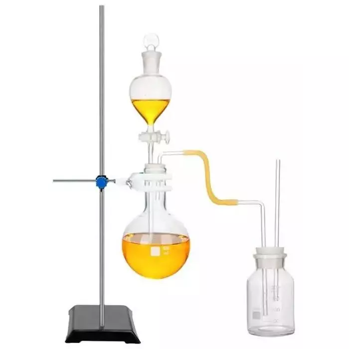 ABGIL Borosilicate Glass Apparatus for Preparation of Hydrogen Sulfide Complete Set 125 ml Funnel Capacity, ABG1480