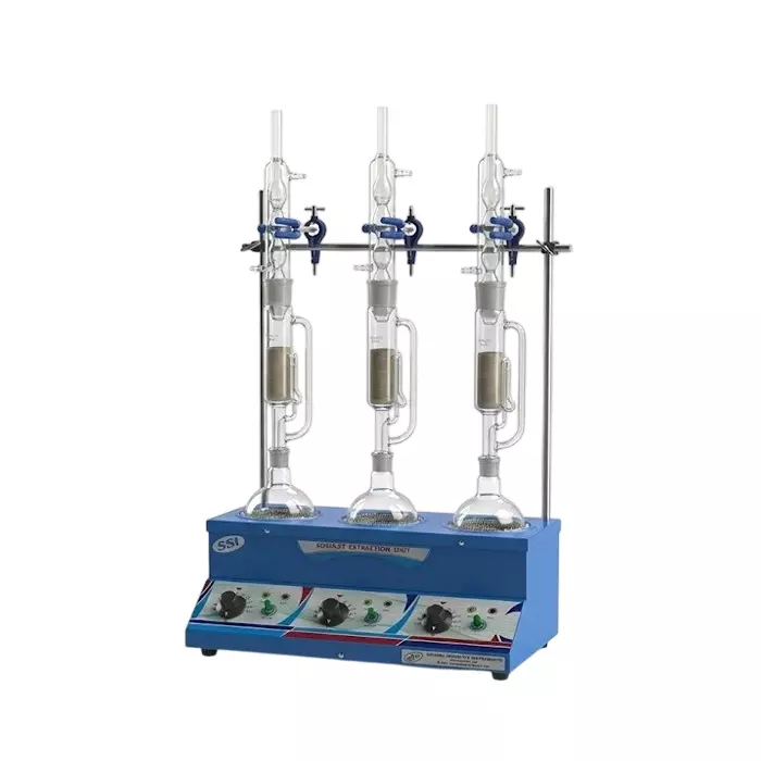 Vesca VSLI-175 Soxhlet Extraction Unit Without Glass Parts and Clamps 3 Tests Mantle Type with 3 Energy Regulators, SEE-4