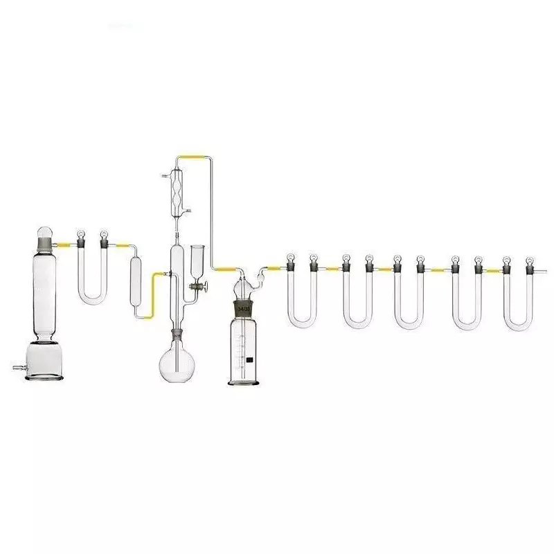 ABGIL Borosilicate Glass Apparatus for Determination of Carbon Dioxide Content in Cement, Modified Method, 500 ml Flask Capacity, ABG1544
