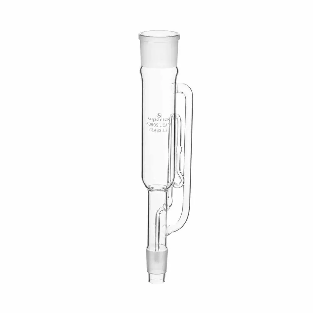 Supertek 100 ml Spare Extractor Clear Borosilicate Glass 3.3 for Soxhlet Extraction Apparatus, 16.312.0005-SOX